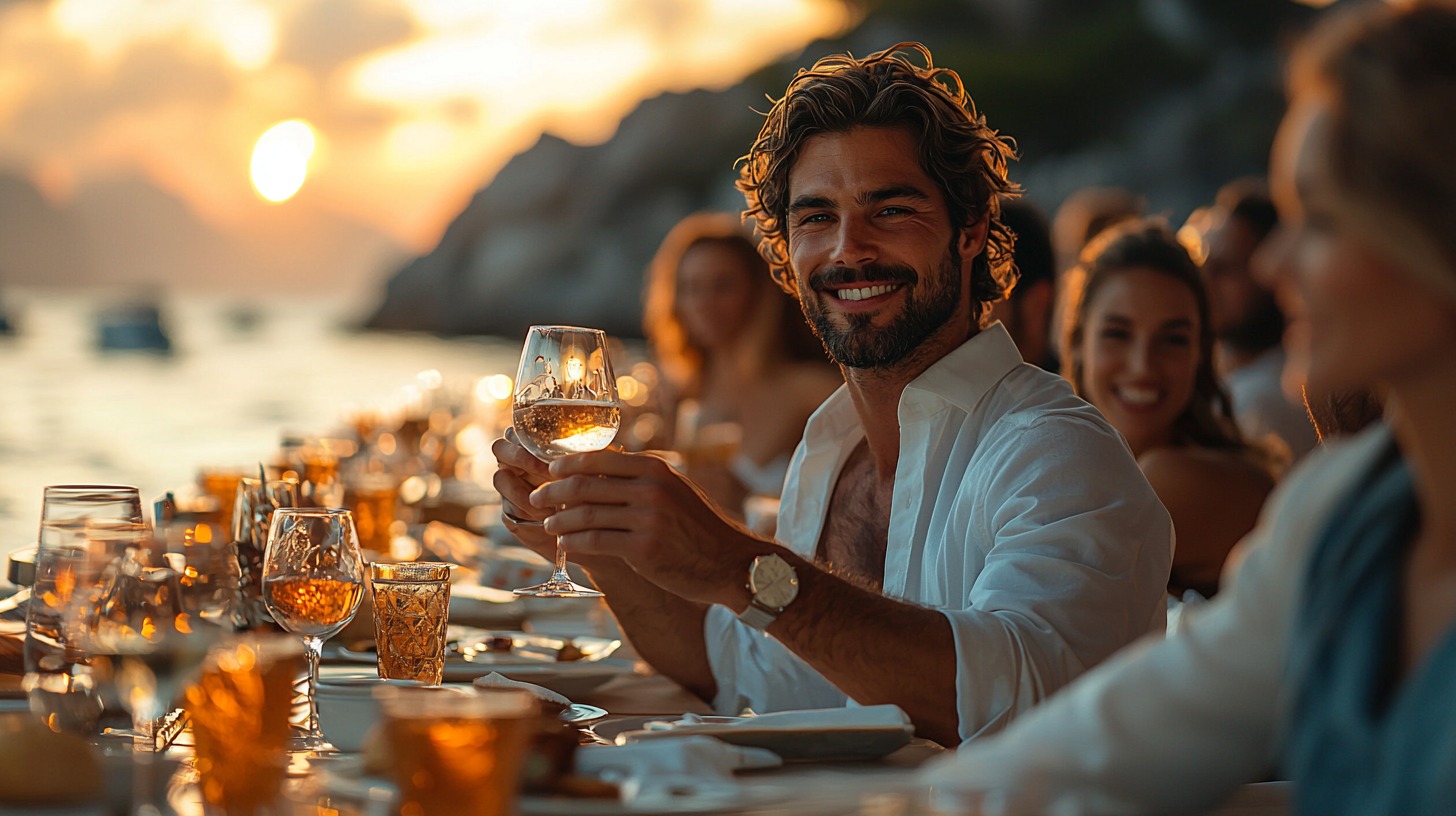 Corporate party on a yacht