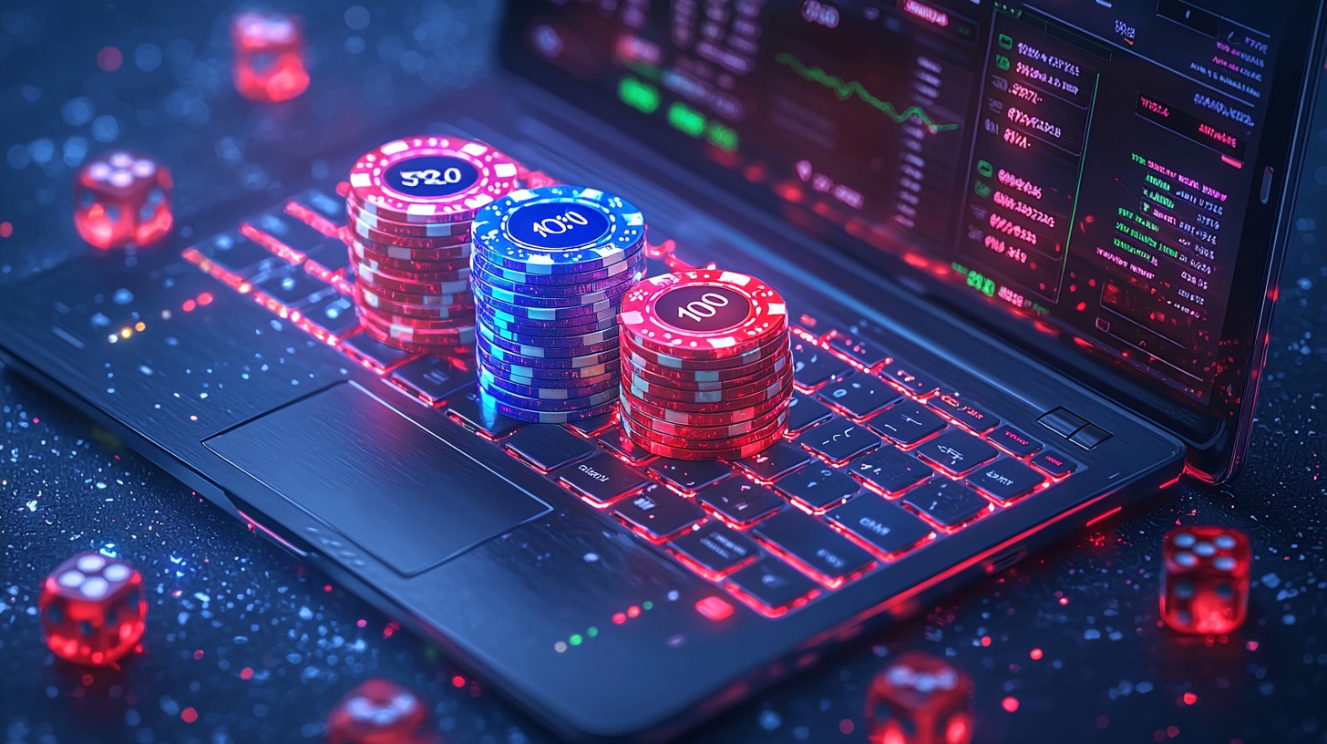 Online casino dashboards with rising profit charts