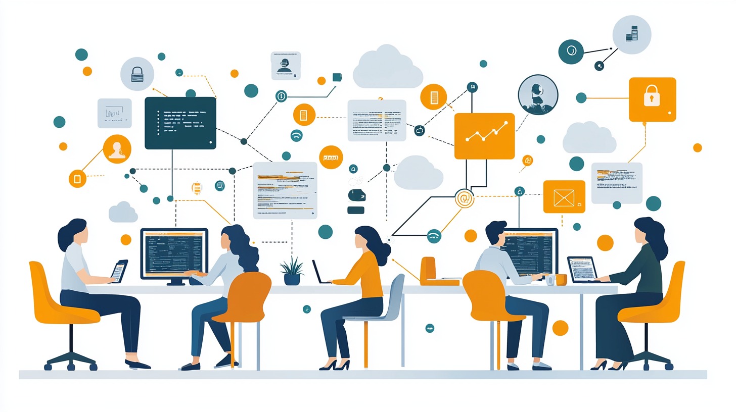 Team using VPS-powered software